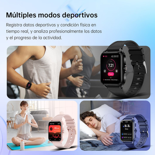 Reloj Inteligente Unisex G-tide Q1 Con Notificación De Mensajes, Asistente De Voz Inteligente Para Ios/android, Salud Deportiva, Resistente Al Agua
