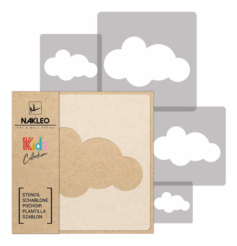 Nakleo 5 Plantilla Plastico Reutilizable Cloud Cloudlet