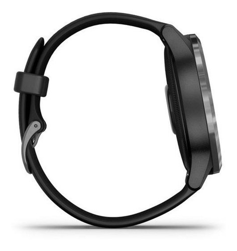Imagen 3 de 4 de Smartwatch Garmin Vívoactive Vívoactive 4 1.3" caja 45mm de polímero reforzado con fibra black, malla black de silicona y bisel slate de acero inoxidable