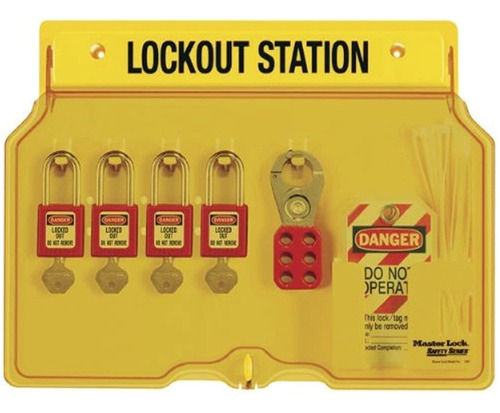 Master Lock Lockout Tagout Station Covered Group Lockout Sta