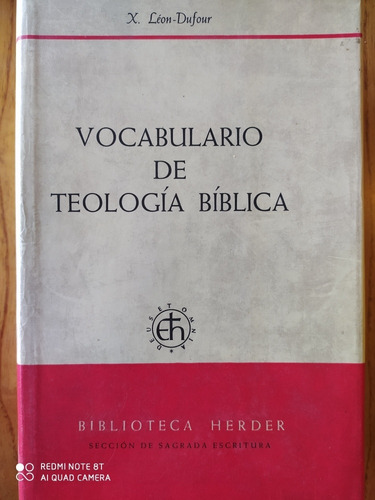 Vocabulario De Teología Bíblica - León Dufour / Herder