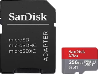 Micro Sd Sandisk Ultra 256 Gb A1 U1 Ultima Gen. 150mb/s