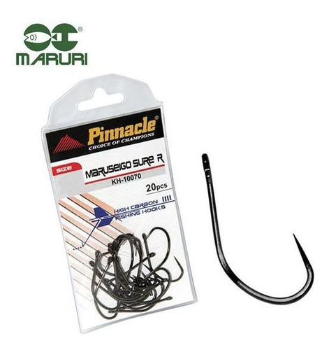 Anzol Sem Fisga Pinnacle Maruseigo Sure Nº 12 - 20 Peças