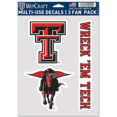 Calcomanías De Texas Tech Red Raiders De Ncaa Fanátic...