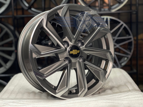 4 Rines 15 Deportivos 4-100 Chevrolet Aveo Beat Spark Versa Gun Metal
