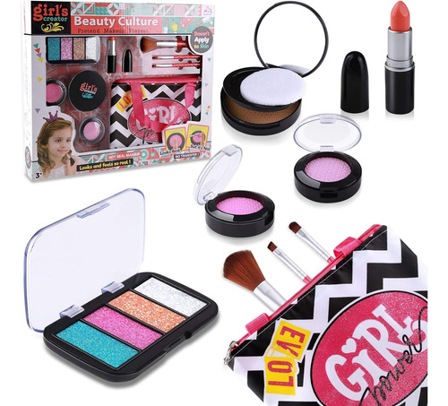 Kit Set Maquillaje Cosmeticos Princesas Para Niñas Juguete