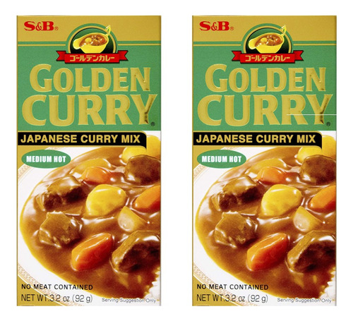 S&b Golden Curry Miedio Picante 92 Gr. Japones 2 Piezas