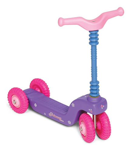 Imagen 1 de 1 de Monopatín de pie Vegui Quickly Princesa  violeta y rosa para niños