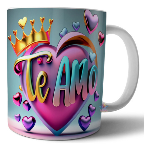 Taza Cerámica Amor Te Amo Novios Regalo Ideal San Valentín