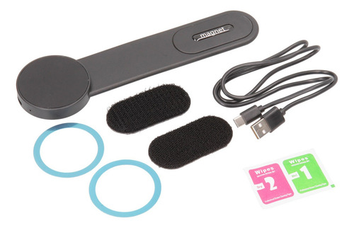 Soporte Magnético Para Teléfono De 360° Cargador Inalámbrico Color Negro