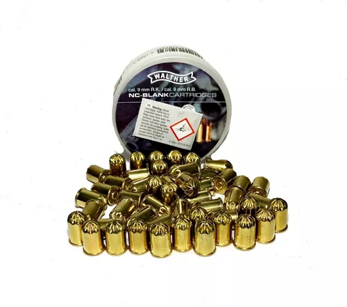 Balas Salva 9mm Walther 50pzs Fogueo Para Revolver Detonador