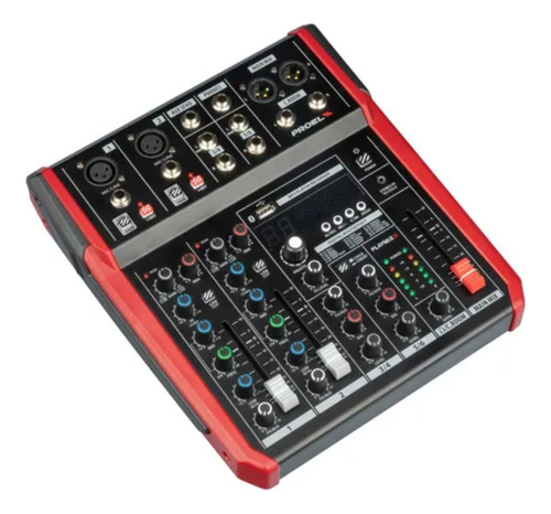 Mezcladora Proel 6 Canales Usb Bluetooth Y Fx Profesional