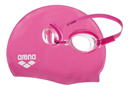 Pool Set Arena® Gorra Natación Silicona + Antiparras Junior