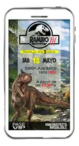 Comprar Invitación Digital Jurassic World Jurassic Park Dinosaurios