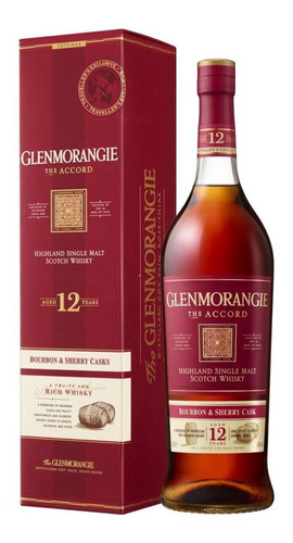 Imagen 1 de 7 de Whisky Glenmorangie 12 Años The Accord 1000ml En Estuche