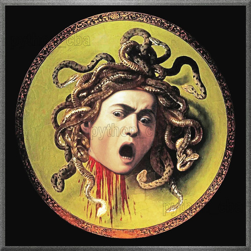 Cuadro Medusa - Caravaggio - De Entre Los Años 1597 Y 1598