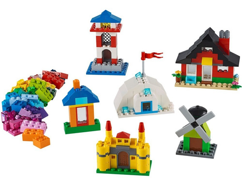 Imagen 2 de 4 de Lego Ladrillos Y Casas - Bricks And Houses Classic 11008