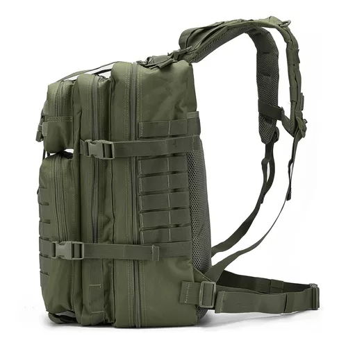 Qt&qy 45l Military Tactical Backpacks For Men Camping Hikin. Color 1.0  Green