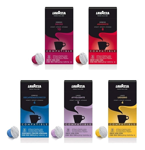 Combo X50 Capsulas Lavazza Compatible Nespresso 