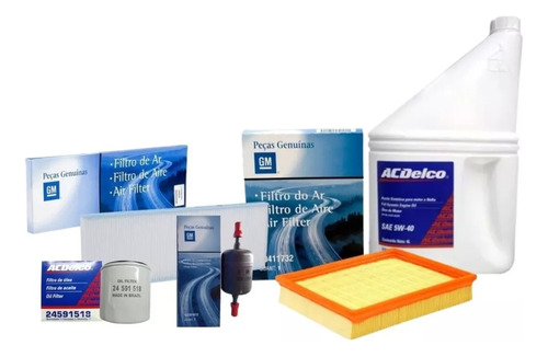 Kit Filtros Chevrolet Classic 1.4 + Aceite Acdelco 5w40 100%