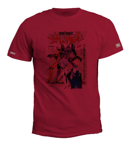 Camiseta Evangelion Poster Anime Shinji Ikari Rei Irk