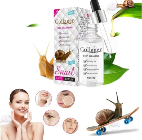 Serum Facial Colageno Y Baba Caracol Aclarante Antiarrugas