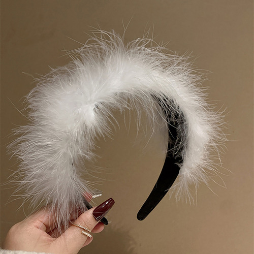 (bx) Diadema De Plumas, Gorra Suave Y Cómoda