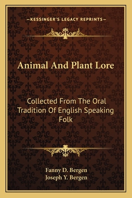 Libro Animal And Plant Lore: Collected From The Oral Trad...