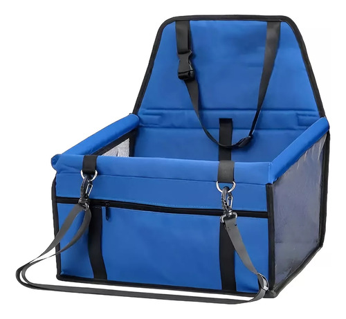 Bolsa De Asiento Portatil Viaje Auto Perro Roro Transportador Para Mascotas Azul 