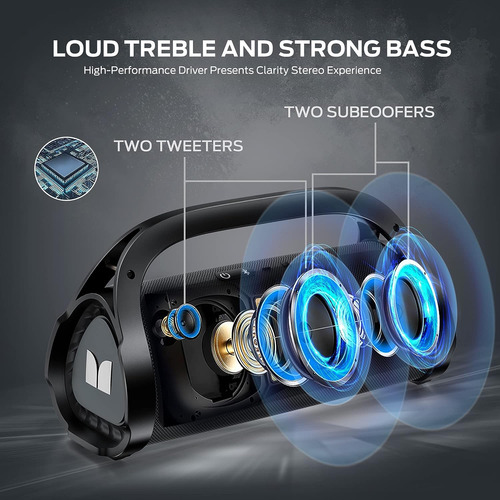 Altavoz Bluetooth Monster Adventurer Max, Altavoces Azules I