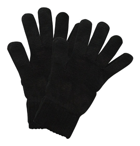 Guantes De Lana Negros Pack X 12 Pares