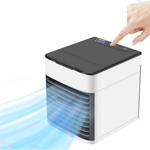 Refrigerador Climatizador Purificador De Ar Portátil Mesa Cor Branco
