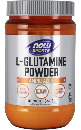 Polvo De L-glutamina 5g Now Sport (454 G)