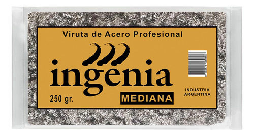 Viruta De Acero Profesional Ingenia Fina Mediana Gruesa 250g