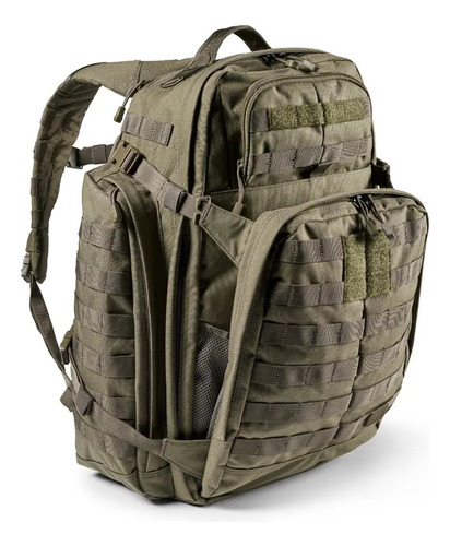 Mochila Tactica Militar 5.11 Rush72 Multi Camo 55 Litros Bac Color Verde Oscuro Diseño De La Tela Nylon