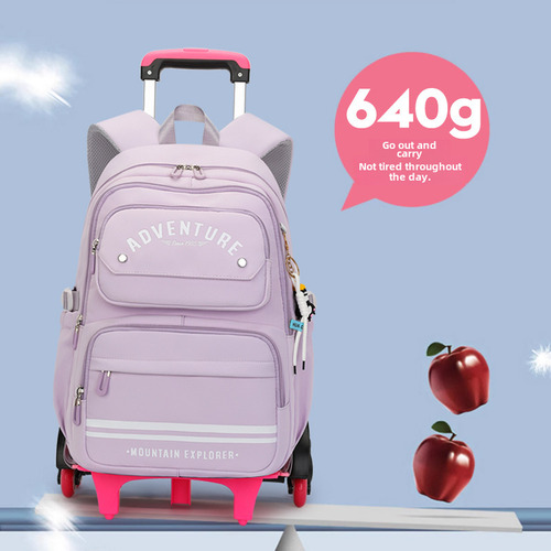 Mochila Con Ruedas Para Niñas Con Escalera Desmontable De Gr