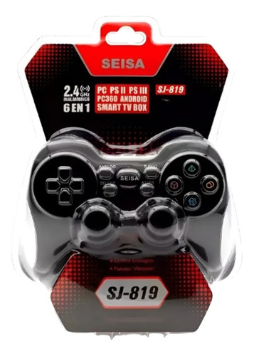 Joystick Inalámbrica Recargable 6 En 1 Para Pc Ps2 Ps3
