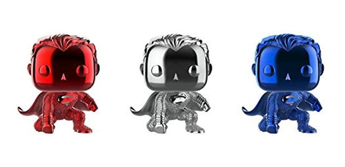 Funko Pop! Dc Comics: Superman 3 Pack Chrome Nycc 2018