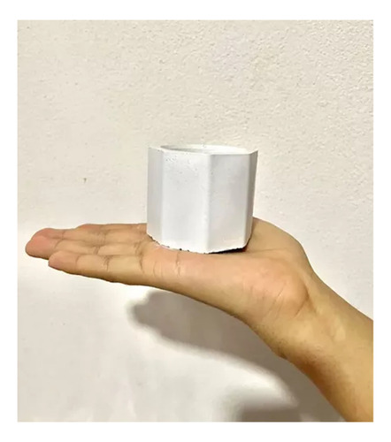 Cuenco De Yeso Octogonal Souvenirs 30 Unid Velas Cera Soja Blanco