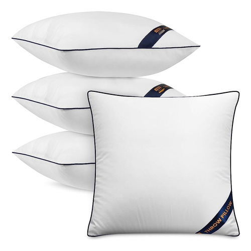 Utopia Bedding Throw Pillow Inserts (pack De 4, Blanco), Alm