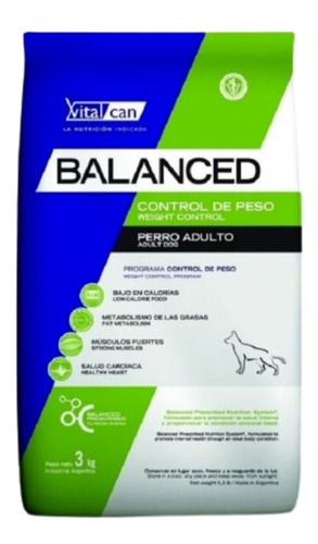 Vital Can Balanced Control Peso 20 Kg- Guau Yeah