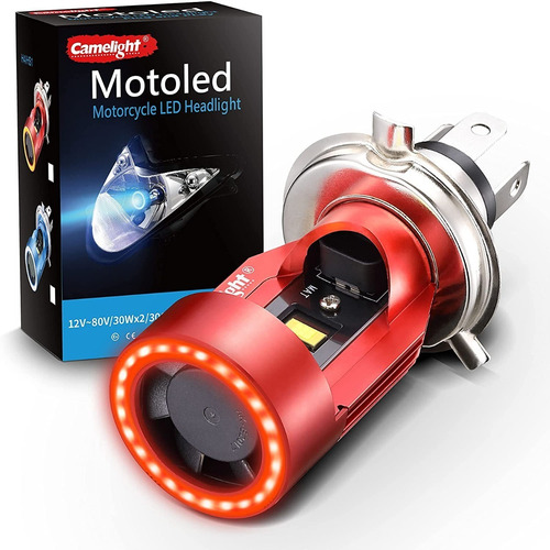 Faros Delanteros Led Para Motocicleta Camelight H4/hs1 Hi/lo