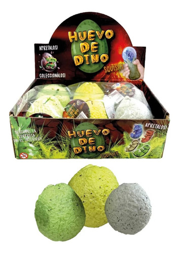 Squishy Huevo De Dino Antiestrés Varios Modelos