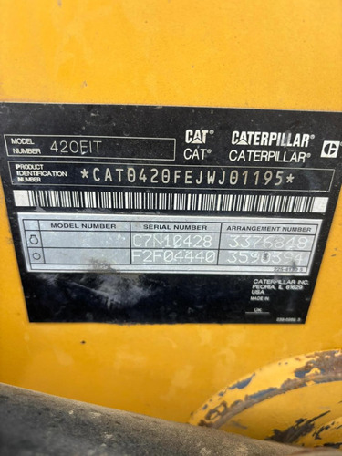 Retroexcavadora Cat 420f It 4x4 2013_cat420fejwj01195