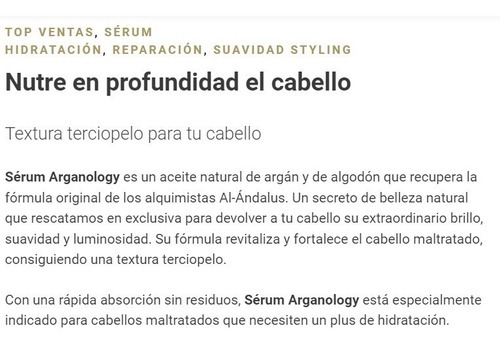 Salerm Cosmetics Serum Arganology Algodon L'originale 60ml