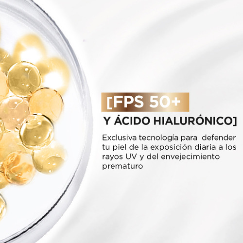 2 L'oréal Paris Protector Solar Diario Fps50 Tono Claro 40g