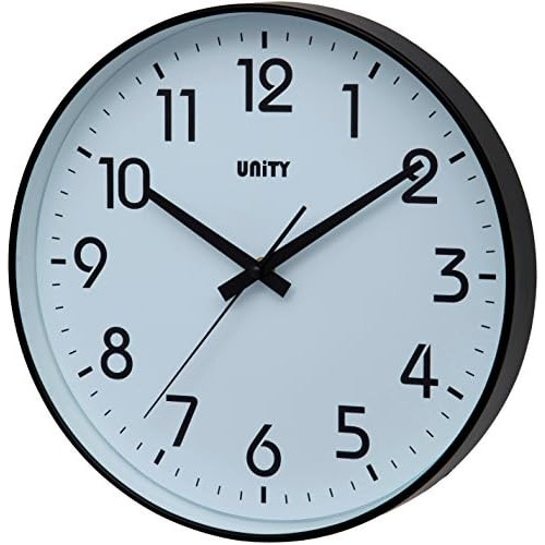 Silent Sweep Modern, Reloj De Pared Negro Fradley Que N...