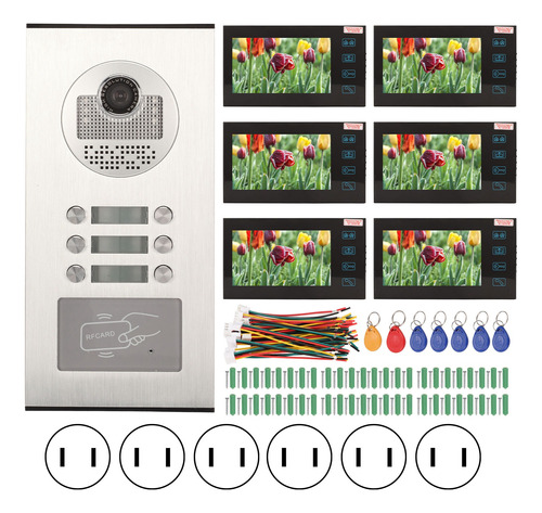 Kits De Videoportero, Sistema De Intercomunicación De 7 PuLG