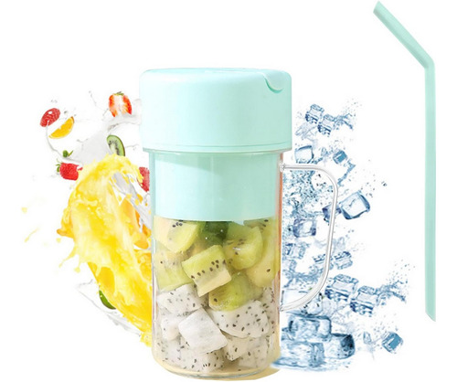 1 Mini Vaso Licuadora Portatil Usb 420ml P/jugos Proteinas Agua