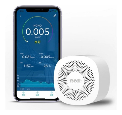 Monitor Digital De Calidad Del Aire Detector De Co2
